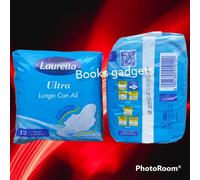 12 Conf. (144 Assorbenti ) Laurella Ultra Lungo con Ali più lunghe e Sagomate