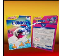 12 Conf. (72 Bustine) L'Unico Lavatrice Lavatris Smacchi Anticalcare+Ass.Colore
