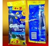 12 Conf. (72 Lamette) Gillette Blue 3 Smooth Rasoio Lametta a Tre Lame Rotanti