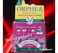 12 Conf.Orphea Salvalana (144 Fogli) Profumati Armadi Cassetti Profumo Patchouli