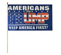 12 Confezione Americans Per Briscola Kaf Blu 100D 30.5cmx45.7cm Stick Flag 30