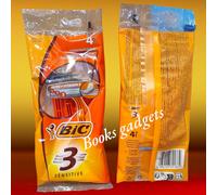 12 Confezioni (48 Rasoi) Bic Lametta Rasoio Sensitive Tre Lame Rasatura Morbida