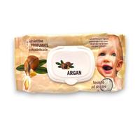 12 Confezioni da 72 Salviette umidificate per bebè, Viso Masi Pannolino, Varie Fragranze, Ideali per Casa o Viaggio, (Argan)