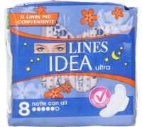 12 confezioni di lines idea ultra notte ali new pz.8