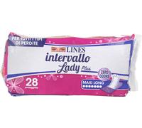 12 confezioni di salvaslip lines intervallo lady extra lungo zero odore - 28 pz