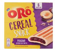12 Confezioni Saiwa Oro Cereal Snack Prugna 162 g - Snack ai Cereali con Ripieno