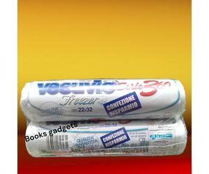 12 Confezioni Vesuvio (Tot. 3960 Sacchetti Freezer) x alimenti con Legacci 22x32