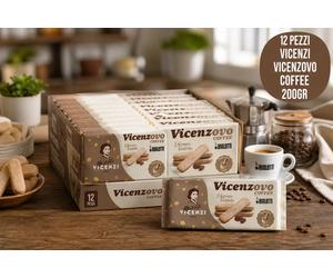 12 Confezioni Vicenzovo Coffee 200g Biscotti Savoiardi Caffe Dessert Dolcezza