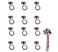 12 connettori a scatto per batteria da 9 V, clip per batteria combinata tipo T con cavo da 15 cm per batterie in plastica e pelle da 9 V, cavo di collegamento a striscia LED, fibbia
