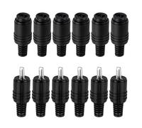 12 connettori audio DIN a 2 poli (6 maschi + 6 femmine) con terminali a vite, compatibili con amplificatori e altoparlanti HiFi - connessione senza saldatura per cavi altoparlanti 4 mm²