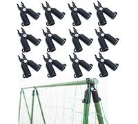 æ- 12 connettori per pianta, 16 mm regolabili tipo A, clip per giunzione di giunzione per rampicanti e scaffali, per supporto per piante, fibbie di collegamento per casa, giardino, serra, traliccio
