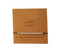 12 Constellation Sign Counple Bracciali con codice Morse in Cartone Ti Amo Bracciale con Perline per Gioielli da Uomo con ciondoli da Donna Convenient Handled