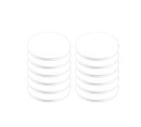 12 coperchi Ø 12,5 cm, colore bianco, adatti per insalata e ciotola in vetro in melamina Ø 12 cm