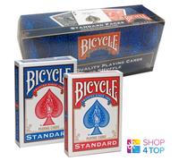 12 Coperte Bicycle Rider Back No Face Vuoto Carte Gioco Magia Tricks Rosso E Blu