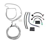 12 " Cromo Esteso Inossidabile Cavo Tubo Freno Strada King Strada Glide