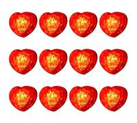 12 cubetti di ghiaccio lampeggianti a forma di cuore con luce LED multicolore per decorazioni per bevande giocattolo per il bagno del bambino colorato acqua reattiva luce del cuore