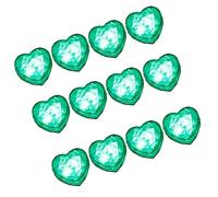 12 cubetti di ghiaccio lampeggianti a forma di cuore con luce LED multicolore per decorazioni per bevande giocattolo per il bagno del bambino colorato acqua reattiva luce del cuore