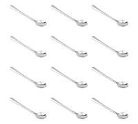 12 Cucchiaini in Acciaio Inox Minuscoli, Cucchiaini per Condimenti da 7,5x1,5 cm Graziosi Cucchiaini per Barattoli di Spezie Pratici Cucchiaini Mini per Sale, Zucchero, Miele, Spezie