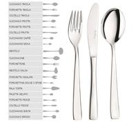 12 cucchiaino caffè posata in acciaio Inox 18/10 spes.2,5mm Pintinox gamma