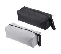 12" Custodia Porta Attrezzi con Cerniera,Confezione da 2 Nero Grigio