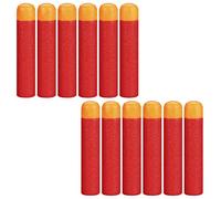 12 Dardi Proiettili Nerf Elite 9.5cm,Rosso Schiuma Proiettile,Nerf Minecraft Martello Pistola Blasters Giocattolo per Bambini,Schiuma di Dardi Munizioni Ricarica Compatibili N-Strike Elite Series