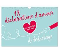 12 déclarations d'amour - calendrier de bricolage (calendario murale 2026 DIN A4 orizzontale), Calvendo calendrier mensuel