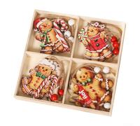 12 Decorazioni Natale : Design Biscotto e Volto Assente 12 Decorazioni(B) | naturale , durata nel per tempo, finitura liscia, per sicuro per bambini, riutilizzabile anni