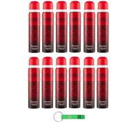 12 deodorante MALIZIA Donna Passion Seduction Profumo, deodorante spray da donna, 100 ml + portachiavi gratuito Beni Culinari