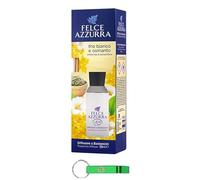 12 deodoranti per ambienti Felce Azzurra, diffusore con bacchette - Diffusore a Bastoncini - Tè bianco e profumo Osmanthus 120 ml + portachiavi Beni Culinari