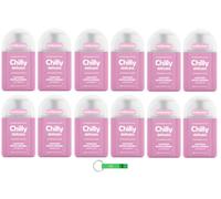 12 detergenti intimi Chilly Delicato, ideali per pelli sensibili, con aloe e amamelide da 200 ml + portachiavi Beni Culinari