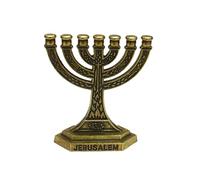 12 di Israele Menorah Ebreo 7 Branch Holder Gerusalemme Tempio Candelabro Religioso Candelabro per Chiesa supporto desktop