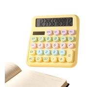 12 Digit Desk Calculator - Big Button Counter | Solar Powered