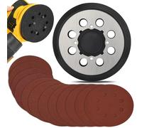 12 dischi abrasivi compatibili con levigatrice orbitale e dischi abrasivi DeWalt DWE6423, DWE6423K, DWE6421, DWE6421K, DCW210B, grana 100, 150, 180, 240, 320, 400