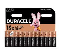 12 DURACELL AA LR6 BATTERIES ALKALINE MN1500 1.5V DURALOCK EXP 2033 12BL NUOVO