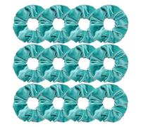 12 elastici for capelli in velluto, bianchi, neri, blu, verdi, viola, rossi e rosa, for donne e ragazze. Per Lavoro, Fitness, Feste o Dormire(Blue1)