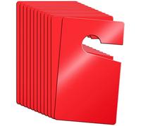 12 etichette vuote per permesso di parcheggio, fai da te, 7,6 x 12,7 cm, resistenti alle intemperie, per specchietto retrovisore per dipendenti, residenti, auto, imprese, uffici e altro (rosso)