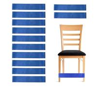 12 Fasce Blu Elastici Fitness, Elastiche per Sedia Guida Agli Elastiche Chair Stretch Foot Bands Allenamento di Forza Fasce Elastiche per Esercizi Per Bambini Adhd Fidgety Feet