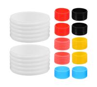 12 fasce di fermo per overgrip: elastico in silicone per racchette da tennis e