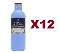 12 FELCE AZZURRA BAGNODOCCIA COCCO E BAMBOO 650ML BAGNO DOCCIA ESSENZA VITALITA'