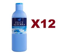 12 FELCE AZZURRA BAGNODOCCIA MUSCHIO BIANCO 650ML BAGNO DOCCIA DELICATO