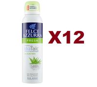 12 FELCE AZZURRA DEODORANTE FRESH FORMULA IDRATALC 48H 150ML SPRAY CON ALOE VERA