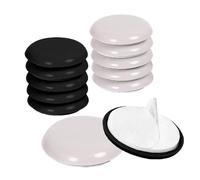 12 feltrini per mobili per oggetti pesanti, 5,1 cm, per lavatrice, facili da spostare per tappeti, pavimenti in legno duro, divani (nero + bianco, 5,1 cm)