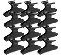 12 fermagli per capelli a farfalla, per donne e ragazze, accessori professionali per saloni di bellezza, colore nero