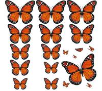 12 fermagli per capelli a forma di farfalla monarca, fermagli per capelli a forma di farfalla 3D, accessori per costumi per Halloween, decorazioni per il giorno dei morti (12 pezzi)