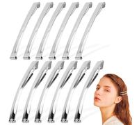 12 fermagli per capelli francesi da donna, antiscivolo, metallici, appositamente progettati per donne con capelli fini, accessori per acconciatura eleganti