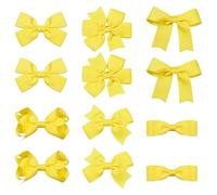 12 fermagli per capelli gialli da 7,6 cm, a coccodrillo, per bambine, adolescenti, bambine, accessori per capelli, sicure e antiscivolo, per la scuola dei bambini, regalo estivo per donne