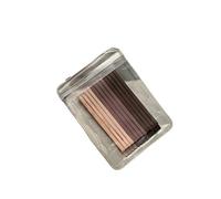 12 fermagli per capelli in metallo color caramella, ricci e ondulati, forcine per capelli da donna e ragazza (12 pezzi, color caffè)