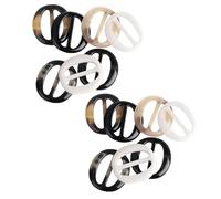 12 fermagli per magliette in resina alla moda da 5 cm, semplici anelli per magliette, eleganti fibbie per sciarpa, diapositive in vita, fermagli, per donne e ragazze, fibbie, elementi di fissaggio