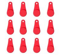 12 fibbie magnetiche in silicone per friggitrice ad aria, con magneti resistenti alle alte temperature, per qualsiasi dimensione (rosso)