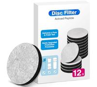 12 filtri dell'acqua micro disc per bottiglie di filtro dell'acqua Brita Fill & Go, caraffe, riduce PFAS, cloro, microparticelle, altre sostanze che disturbano il gusto nell'acqua potabile